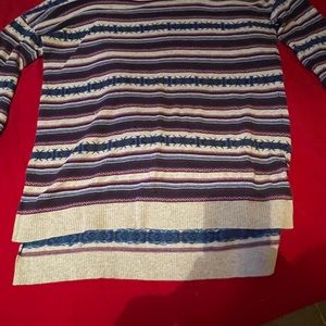 Gray long sleeve high low sweater